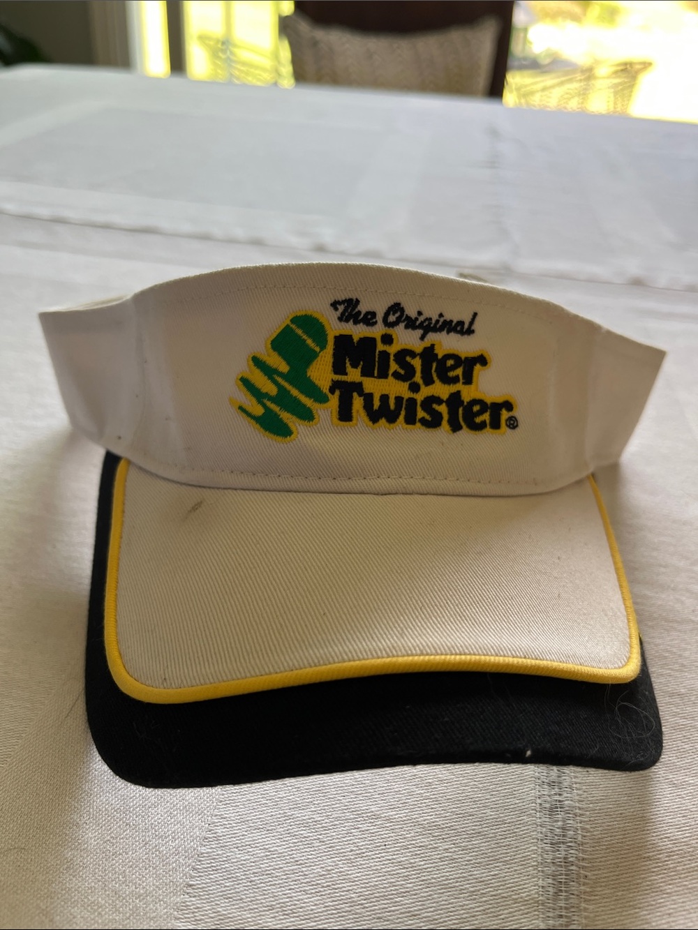 Vintage Rare Collectible Sun Visor Featuring “ The Original Mister Twister”